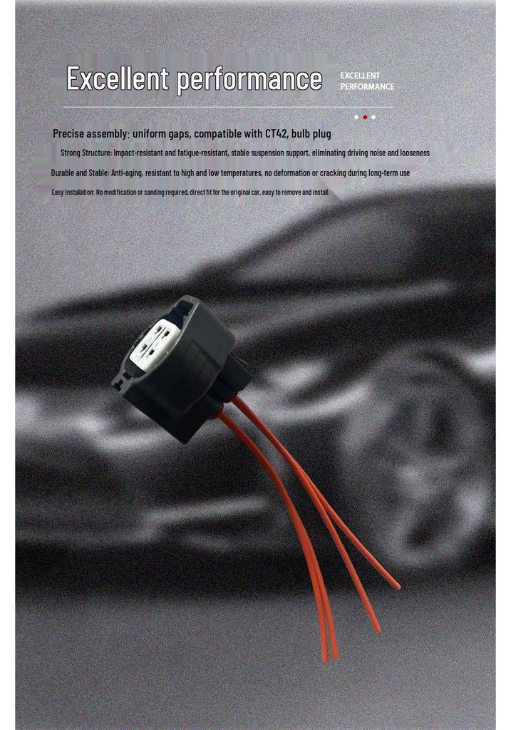 CT42 Bulb Socket for Toyota Camry, Corolla, Reiz, Crown, and RAV4.