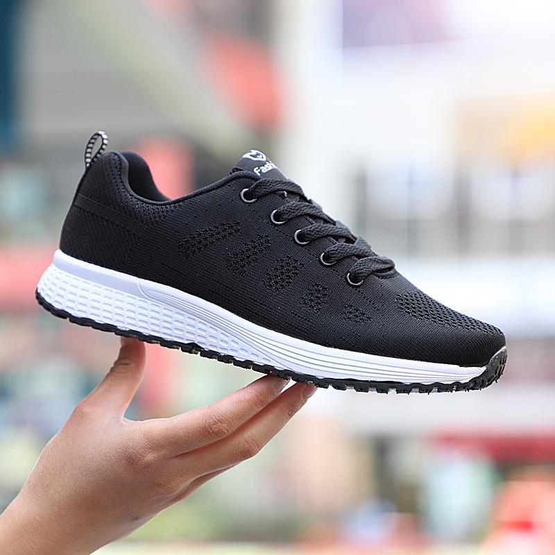 Womens Casual Running Shoes Breathable Knit Sneakers for Ladies Lightweight Sports Shoes Size 35-42