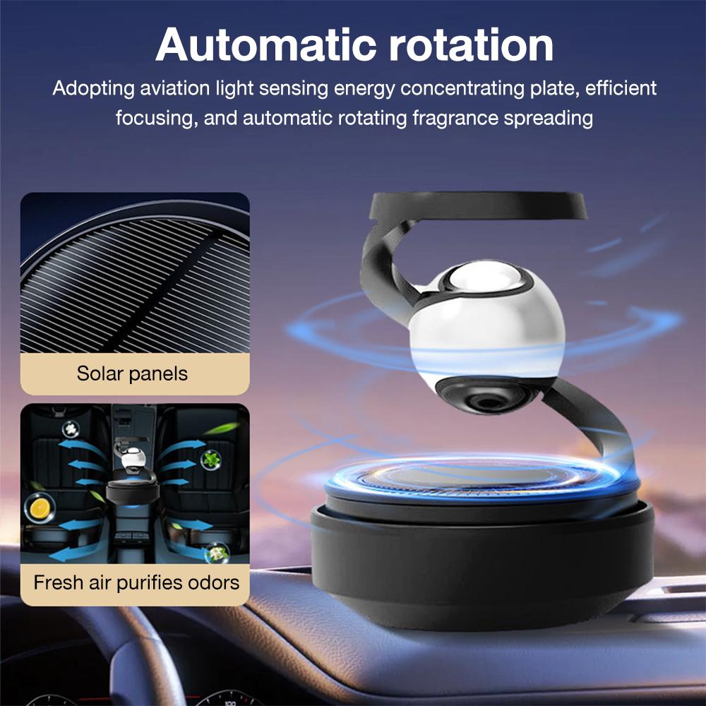 Solar Car Air Freshener Interstellar Suspension Spin Car Perfume Car Deodorant Aromatherapy Diffuser Car Interior Accessories