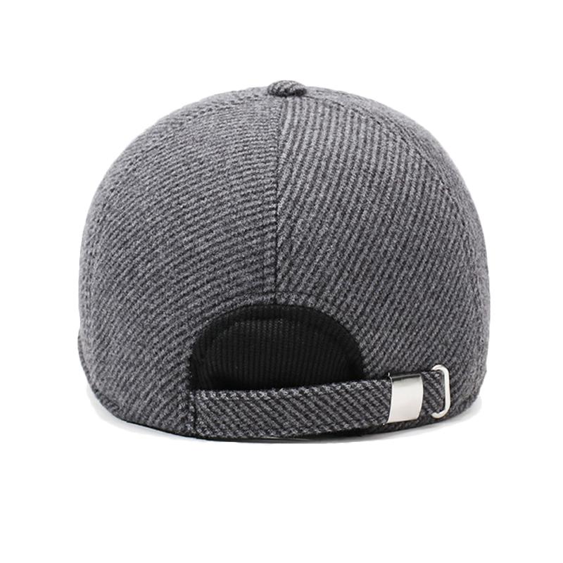 Hat Men's Winter Warm Cap Middle-Aged and Elderly Winter Outdoor Ear Protection Baseball Cap Dad Cap