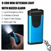 Mini COB Keychain Flashlight Emergency Flashlight Type-C Rechargeable 4 Modes Portable Pocket Light for Outdoor Camp P3U6