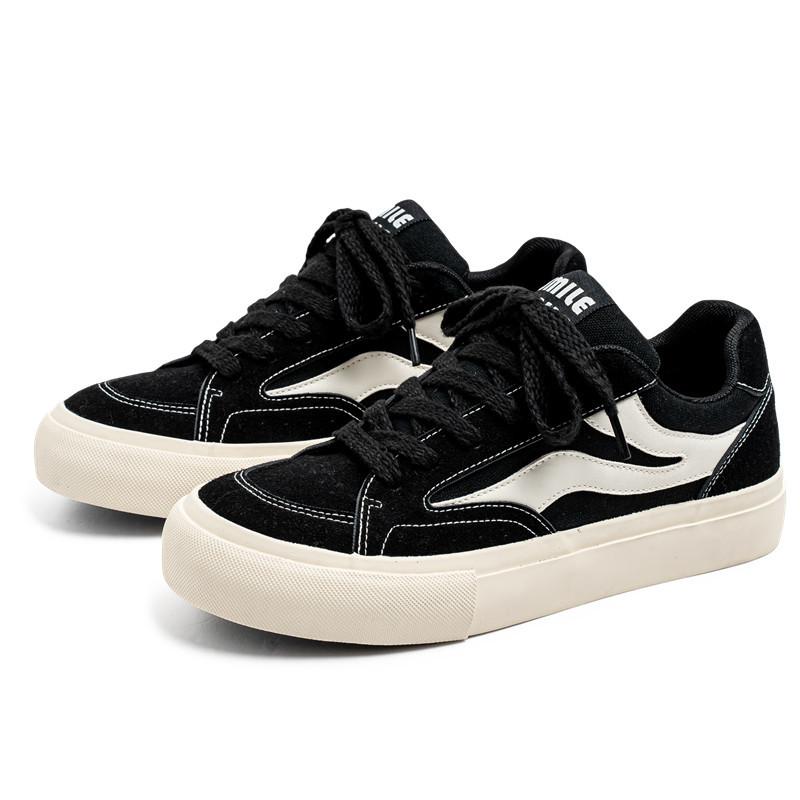 

2025 spring and autumn breathable men s shoes three times vulcanized board shoes men s platform sports four seasons casual retro dad shoes 39 чёрный