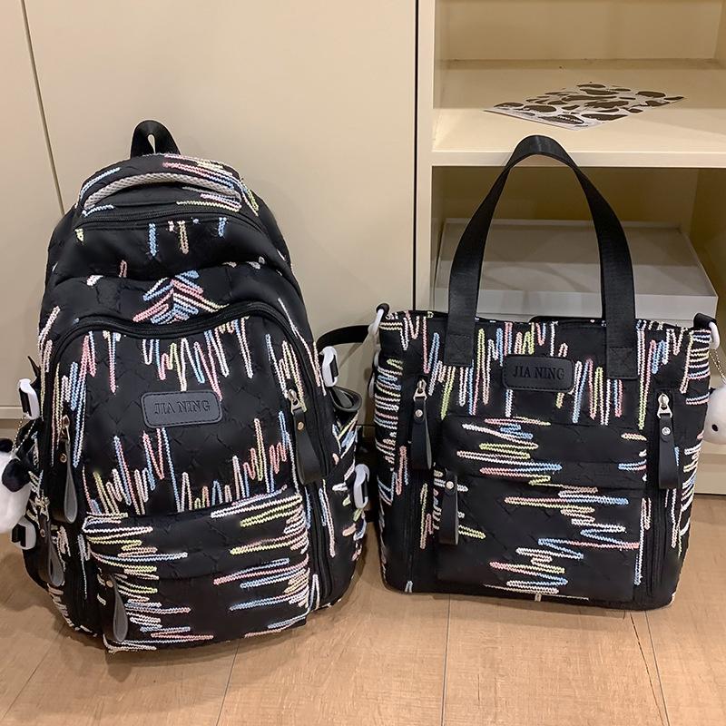 Schoolbags Children Elementary School Girls High-looking Ins Two Piece Set of Junior High School Students Backpacks