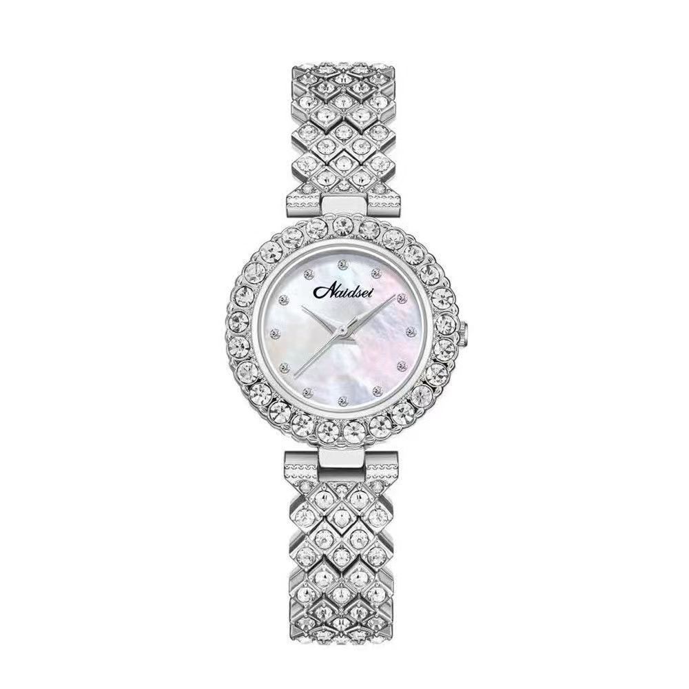 Versatile Fashion Trendy Watch Women S Diamond-Encrusted Compact Bracelet Quartz Waterproof Student Watch Women