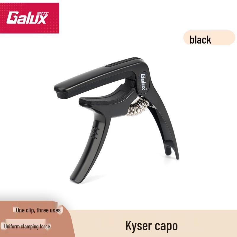 Kaces Guitar Capo: Versatile Metal Capo for Folk, Acoustic & Electric Guitars чёрный