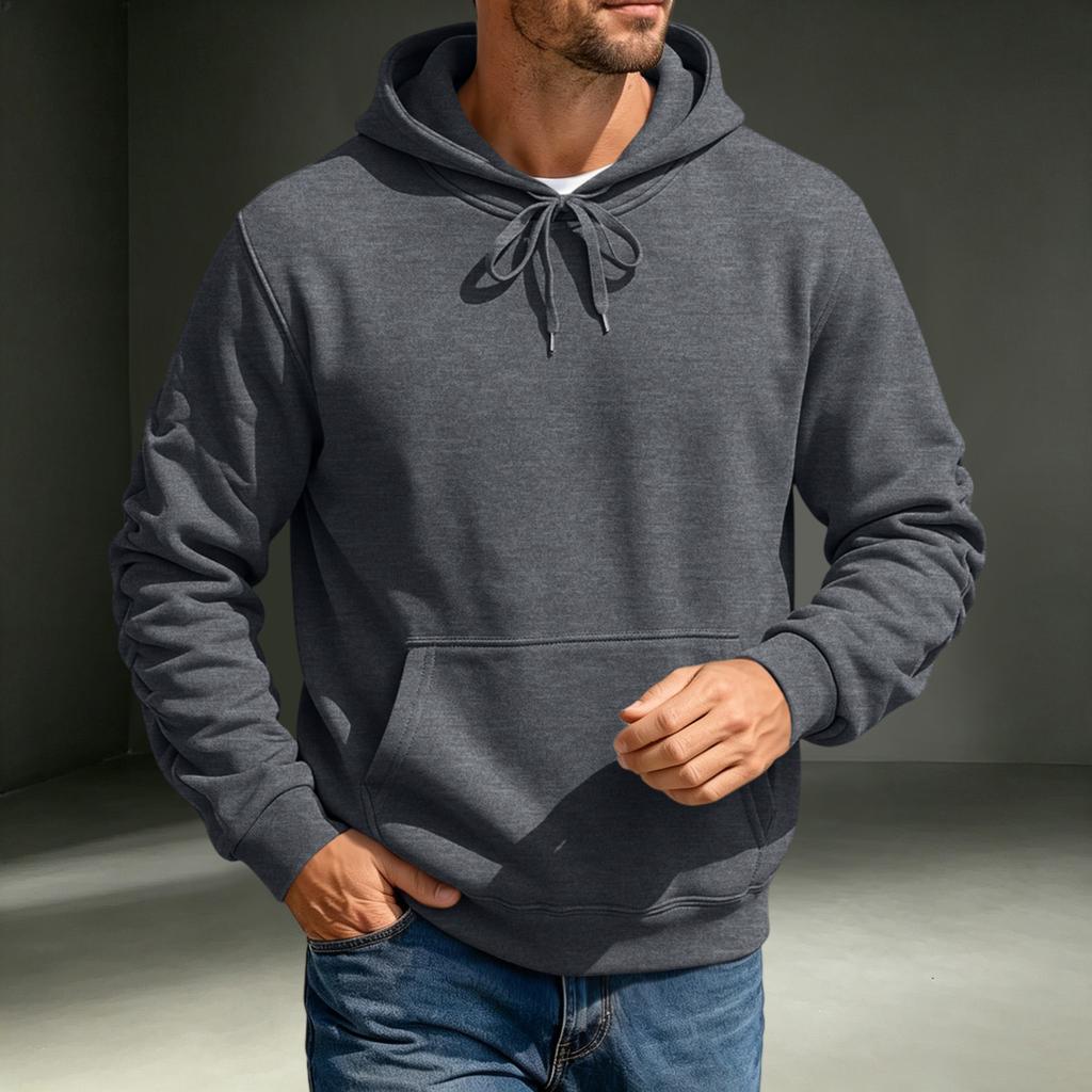 Men's Hoodie Casual Long Sleeve Pullover Sweatshirt for Fall and Winter Everyday Wear
