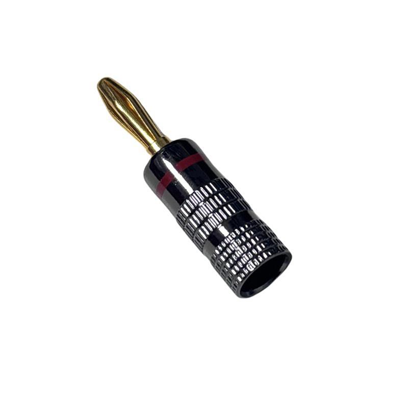 4mm Banana Plug Connector 1Pcs Gold Plated Audio Video Speaker Adapter No Welding Cable For DIY Project