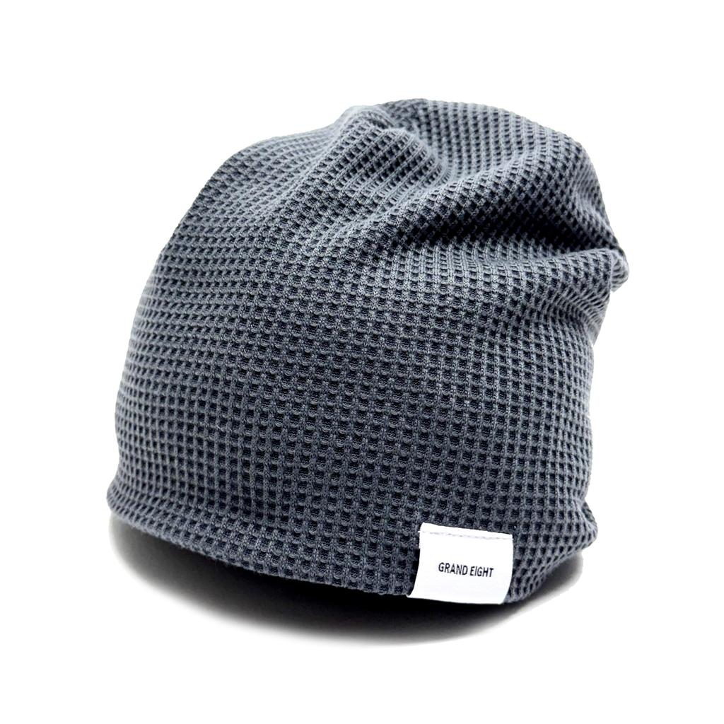 Thermal Watch Thermal Knit Cap Beanie Watch Inner Cap Islamic Cap Islamic Watch Knit Cap 3WAY Hat Indoor Hat All Sizes Free Gray [Grand Eight] Men's