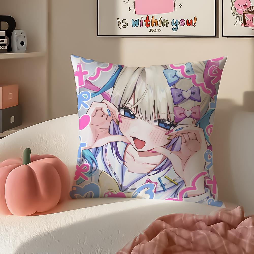 Addictive Satirical Game NNeedy Streamer Overload Cushion Cover Pillowcase Short Plush Invisible zipper Room Sofa Cushion Cover