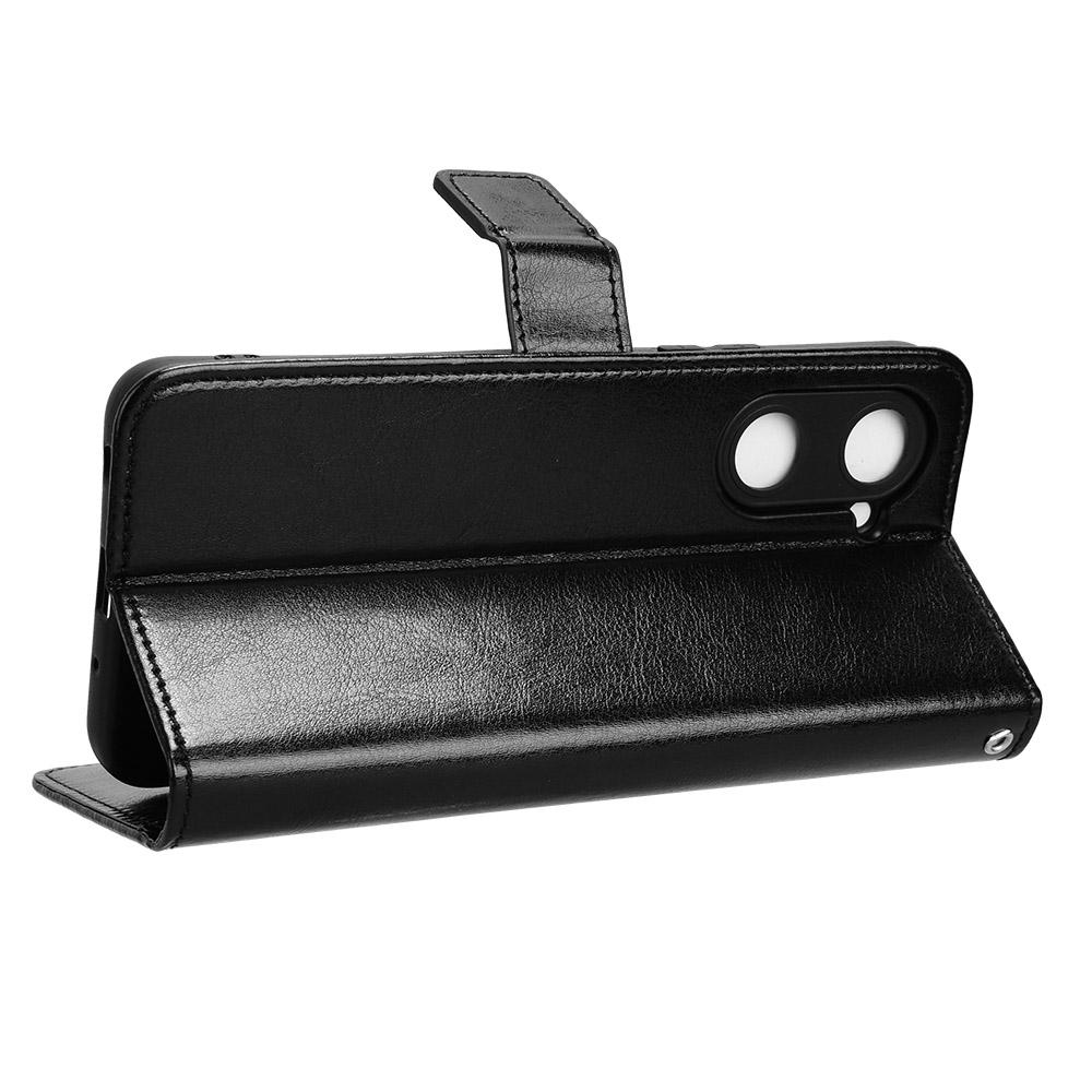 For Vivo Y28s 5G/T3 Lite 5G/Y03/Y18 4G/Y18e 4G Leather Case Crazy Horse Texture Folio Flip Wallet Phone Cover