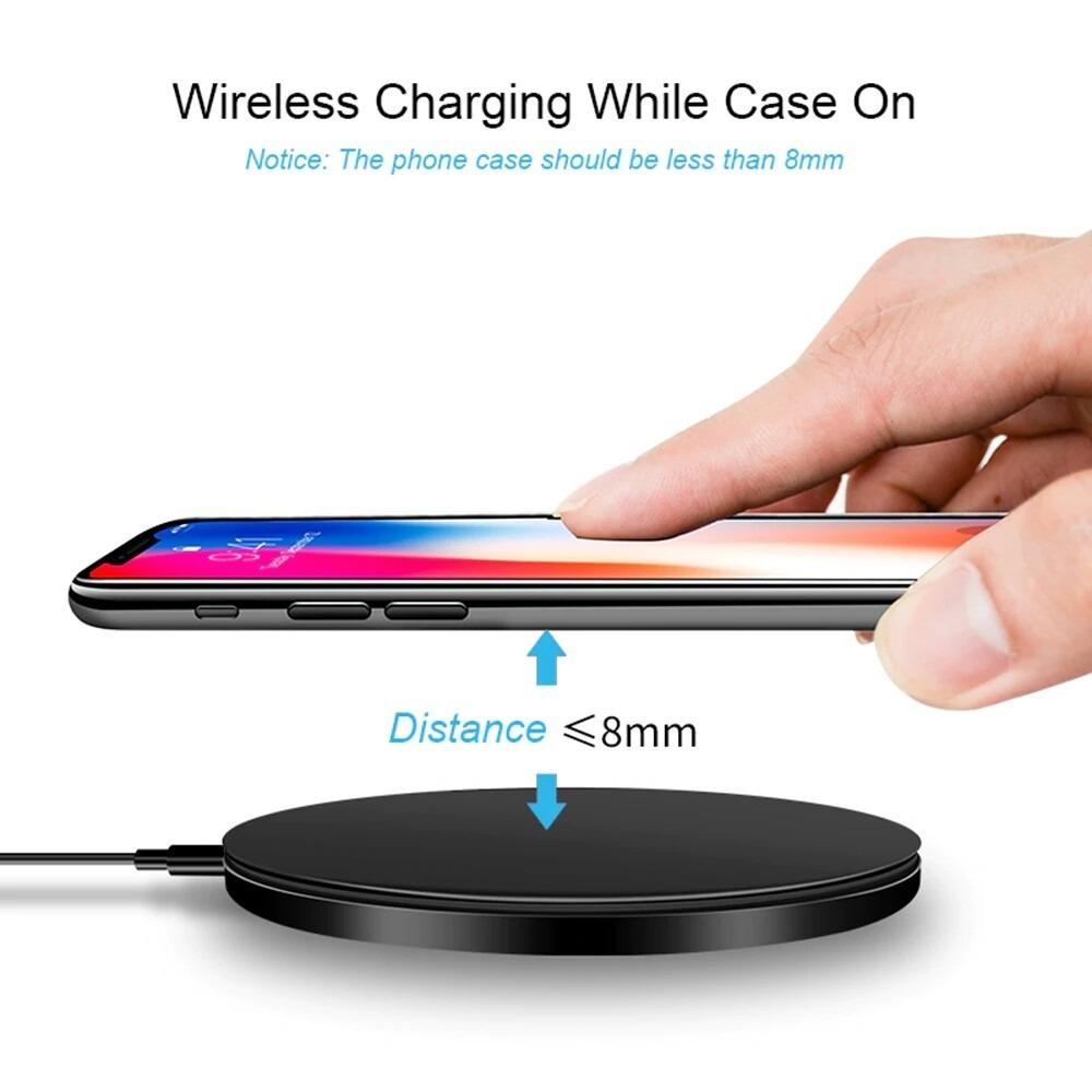 Wireless Fast Charger Charging Pad Dock for Samsung iPhone Android Cell Phone