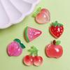 100PCS Mixed Fruit Series Miniature Flat Back Resin Cabochons for Hairpin Scrapbooking DIY Home Decor Craft Accessories