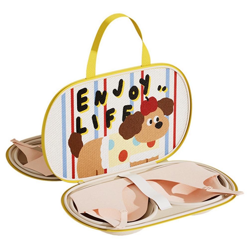 

Cartoon Women s Bra Wash Pouch Anti-Squeeze Underwear Washer Organizer Lingerie жёлтый