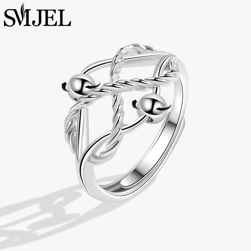 Trendy Anti Anxiety Relaxing Rotating Rings Women Fashion Jewelry Metal Sun Star Moon Spinner Charms Finger Accessories