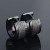 1 Pair Men's Women's Titanium Steel Dull Polish Hoop Huggie Earrings Ear Studs