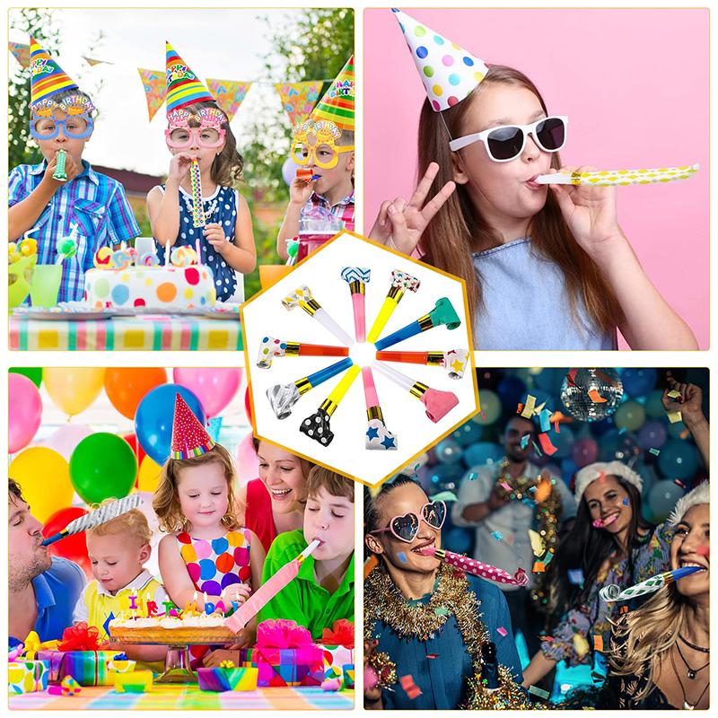 10~50pcs Blowing Dragon Whistle Cheering Props Kids Game Whistle Birthday Supplies Fun Whistle Party Favors Sound Making Toy TMZ