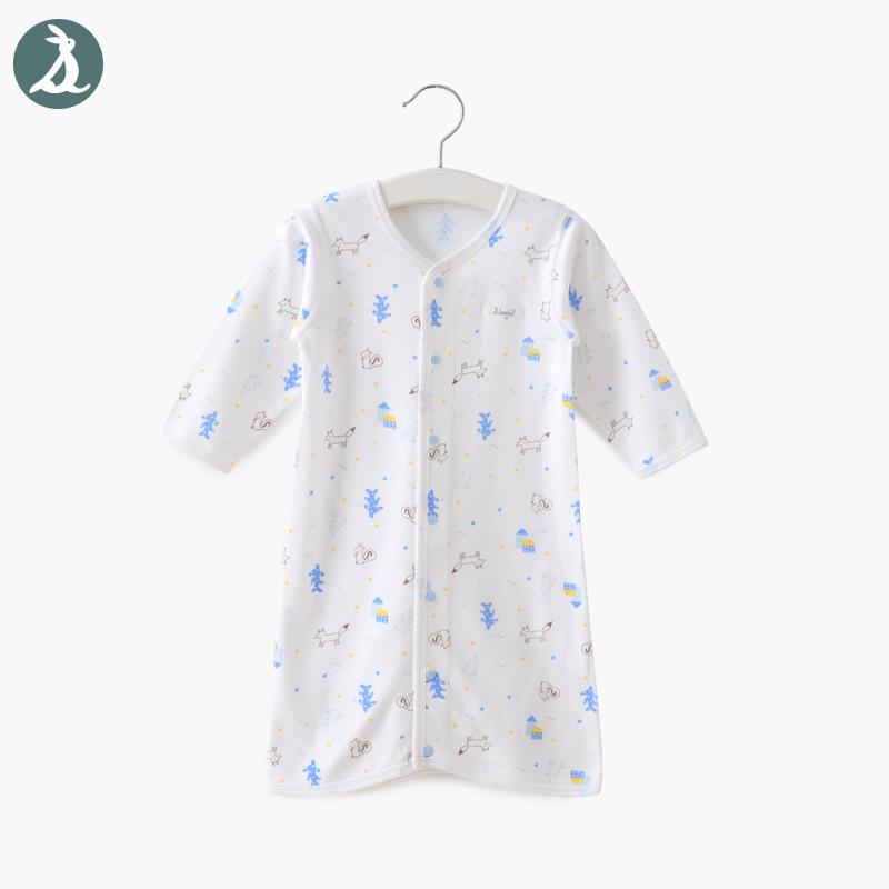 Children s Autumn Anti-Kick Sleep Skirt Pajamas 90 cm