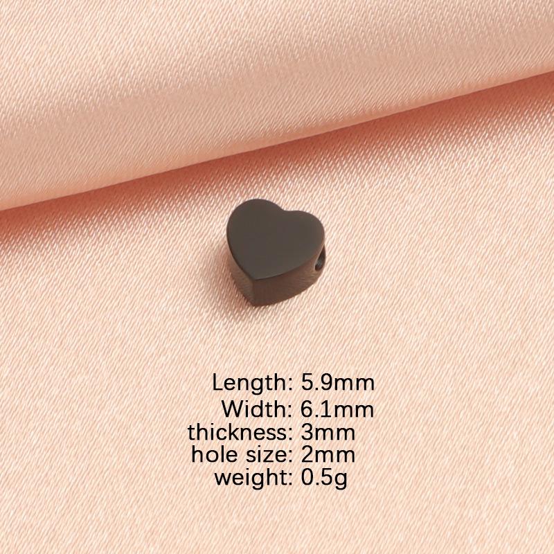 Stainless Steel Heart Beads for DIY Jewelry - Double Eleven Discount