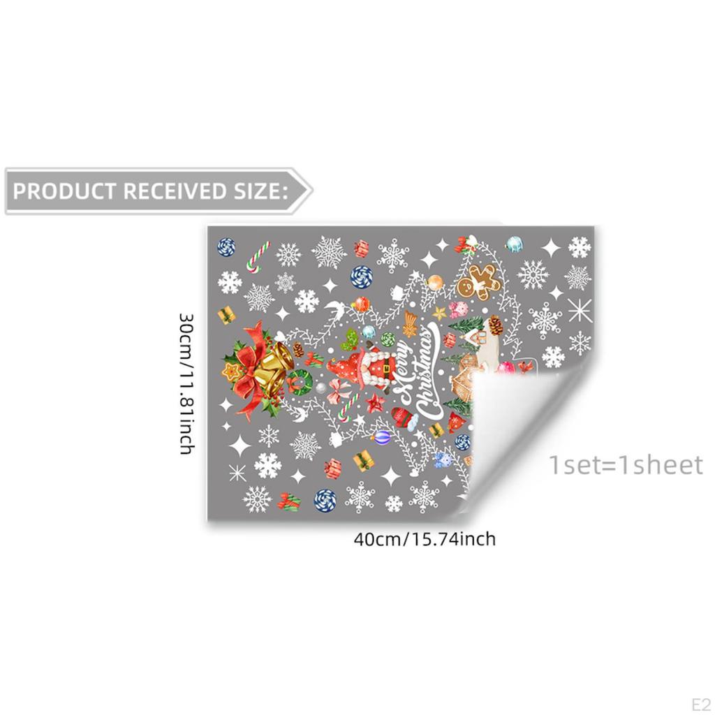 Christmas Tree Window Sticker, Decal DIY, Easy Installation, Double Sided Decor