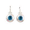 Apatite Gemstone Silver Earring 1.5" , 925 Sterling Silver Jewelry, March Birthmonth Gift, Designer Long Earring, Thanksgiving Gift For Her CE-25-5