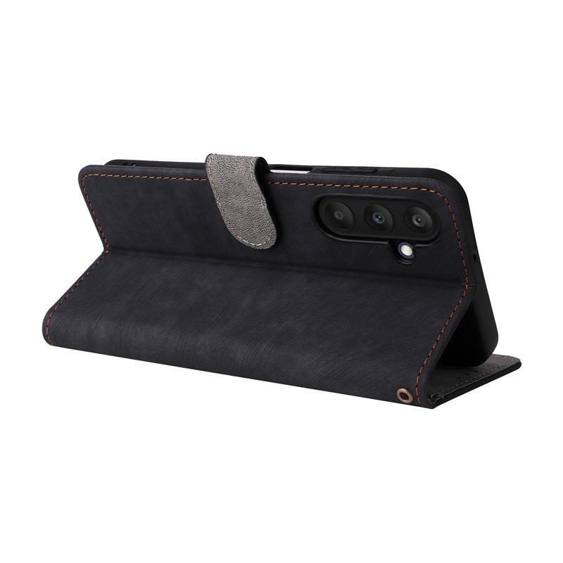 Samsung A25 5G Leather Phone Case with Card Slot, Bracket, and Lanyard - Multifunctional Accessory