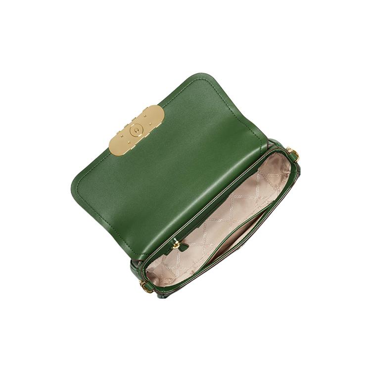 MICHAEL KORS PARKER Cow Leather Envelope Bag, Handbag, Shoulder Bag Medium Women's Green 30F2G7PC2L-386