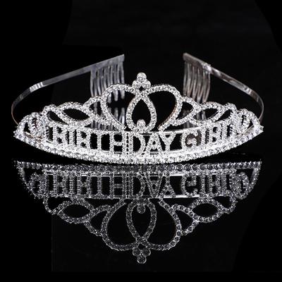 New Diamond Letter Crown BIRTHDAY GIRL Birthday Girl Queen Party Hair Crown Tiara