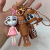 Italian Brainrot Keychain Tralalero Tralala Tung Tung Tung Sahur Ballerina Cappuccino Toy Keychains Pouch Pendant Decor Present