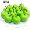 10Pcs Mini Simulation Super Small Apples  Plastic  Home Decor