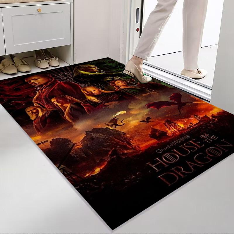 Mountain Rider Sunset Carpet Home Decor Living Room and Bedroom Mats Dormitory Decoration Art Bathroom Mat