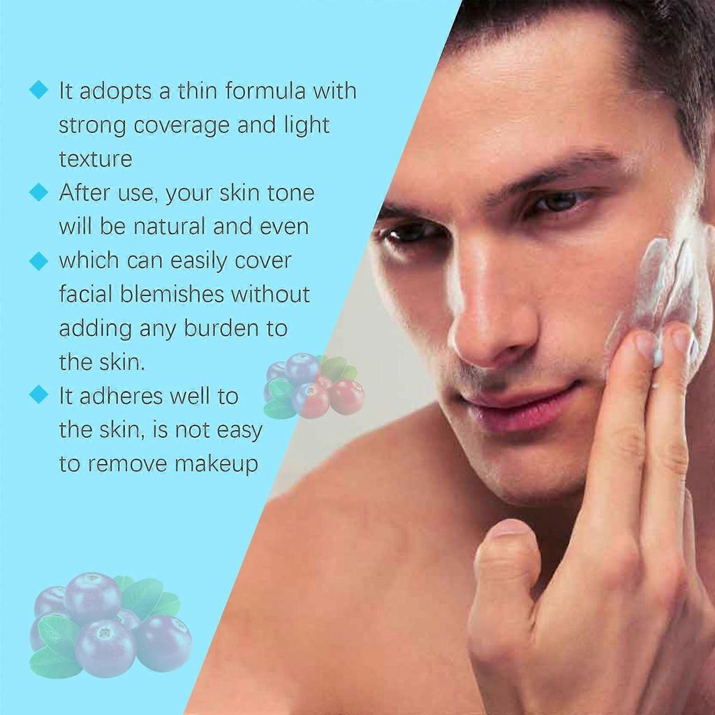 East Moon Men's Nude Cream - Lightweight Concealing, Long-Lasting Moisturizing, Brightening Cream For Men