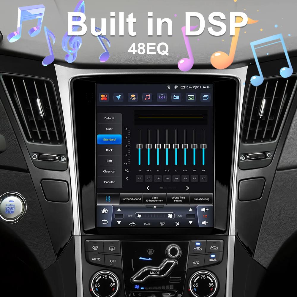9.7inch Car Carplay For Tesla Style Honda Accord 7 2003-2007 Android 14 Stereo Multimedia Video Player GPS Car Radio Navigation