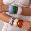 Acrylic Halo Geometric Round Eye Opening Bracelet Niche Unique Simple Jewelry