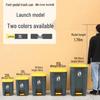 Large Outdoor Commercial Plastic Pedal Trash Can with Lid for Kitchen and Home