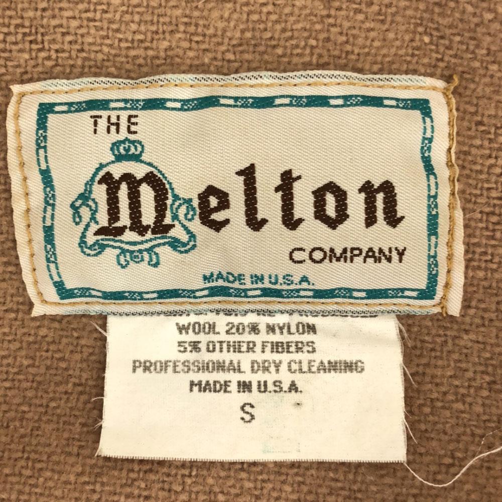 melton 80s Made in USA Vintage Zip jacket S Brown Men's Used