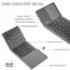 Foldable Bluetooth Keyboard,Wireless Portable Keyboard with touchpad,Rechargeable Pocket-Size Folding Travel Keyboard for iOS,Android,Windows