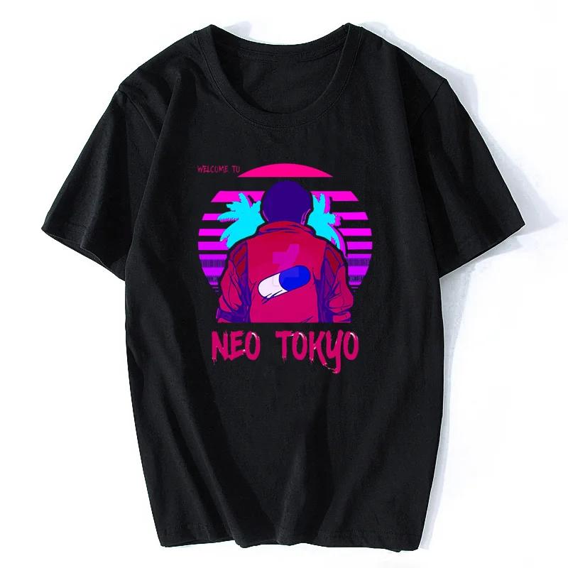 Akira Anime T Shirt Japanese Anime Manga Harajuku Tshirt ... S