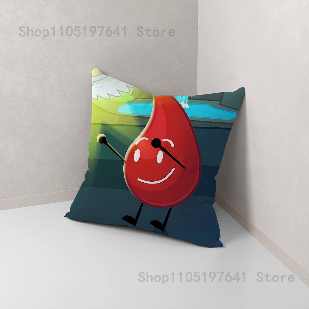 

Bfdi Battle For Dream Island Pillow Case For Sofa Decor Car Office Room Printing Cushion Cover Decorations and Protector 12x12Inch