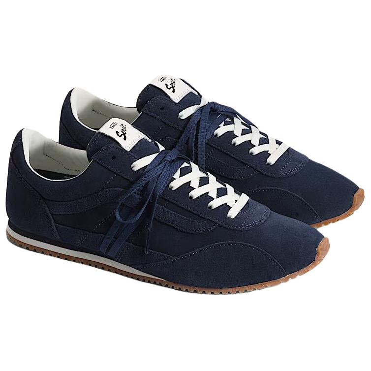 Vans Super Lowpro Premium Trainer Comfortable Fit Low Top Lifestyle Casual Shoes Unisex Sneaker Navy-Blue VN000Z06JDU