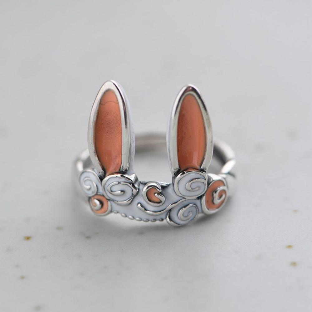 Bunny Ears Girl Finger Jewelry Korean Style Rings Rabbit Ring Adjustable Ring Women Opening Rings