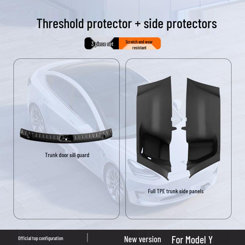 Flannel Protective Pads for Tesla Model Y Trunk Side Guards