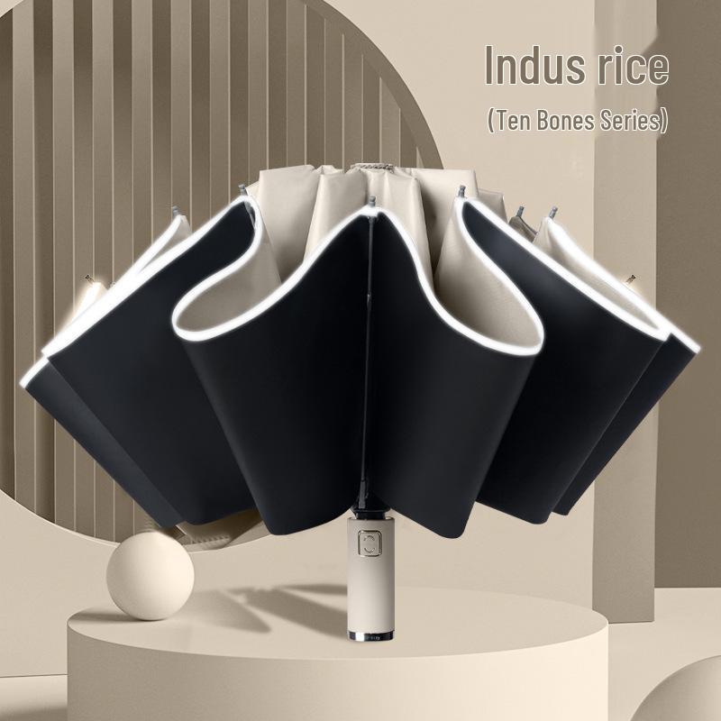72-Rib Automatic Sunshade Umbrella: Dual-Use, Large Folding Parasol for Women & Men - Rain or Shine Protection.