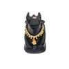 Black Polyresin Small Size Nandi Ji Maharaj Bull Statue Idol Murti For Home Shivling Puja Pooja Vastu Car Dashboard, Fantasy, 7.5 Cm, 3 Cm