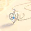 Love Heart-shaped Smart Necklace for Women, Japanese and Korean Simple Beating Heart Pendant Clavicle Chain Valentine's Day Gift