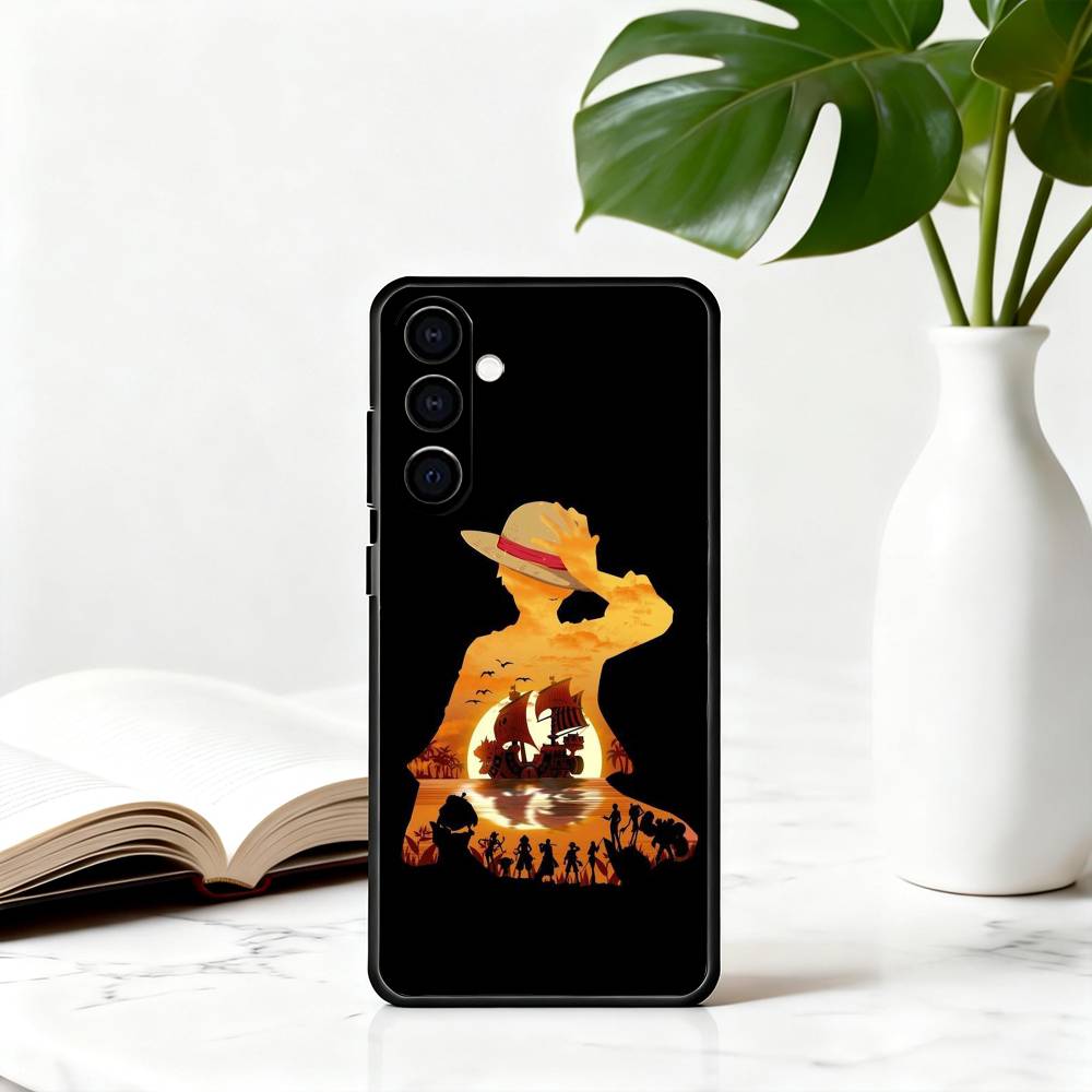 O-One P-Piece-es BOY L-Luffy-es Phone Case For Samsung Galaxy A73,A72,A71,A70,A53,A52,A51,Soft Silicone Black Cover Samsung a20s