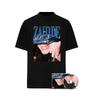 Gerunisex Singer Zahide Print Tshirt Wounisexs Short Sleeve Casual Oversized Tee Merch Tee Unisex Wounisex Crew Neck Unisex Tshirt Black