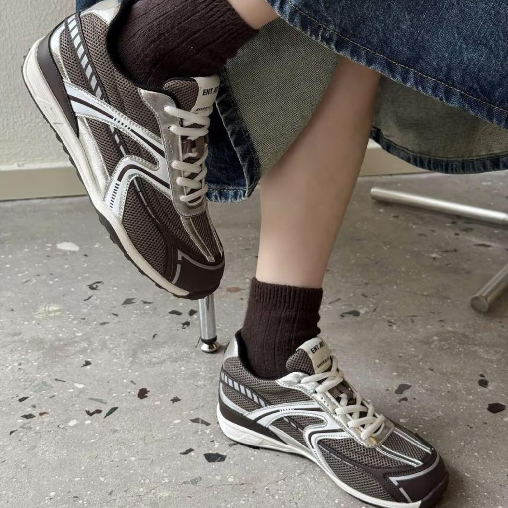 Absorbent Film Bottom Dad Shoes Spring and Summer 2025 New Heightening Breathable Mesh Retro Versatile Sports and Leisure Shoes Women