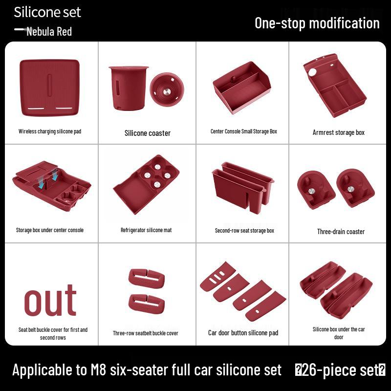 AITO M7 M8 M9 Accessories: Wireless Charger Pad & Interior Trim Mod Kit