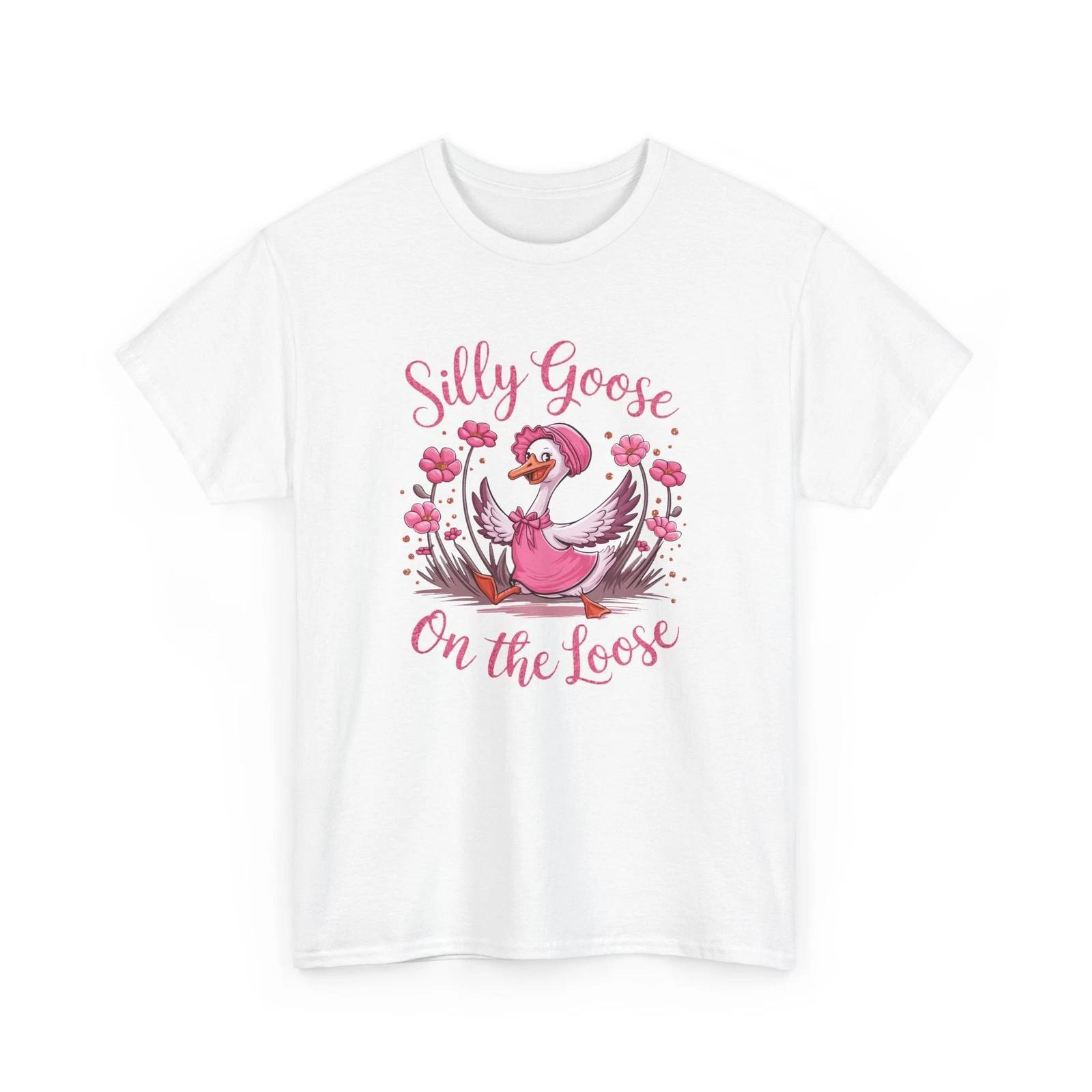 Springtime Aesthetic T-Shirt | Flowers & Sunny Days Tee | Boho Floral Goose S