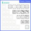 BSEED Matte Plastic Frames EU/French Wall Socket Plug Type-c USB Power Sockets Mechanical Button Switches Function Parts Only
